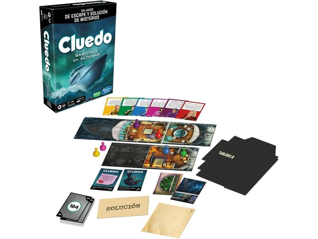 Cluedo Escape Sabotagem no Mar Hasbro F6110
