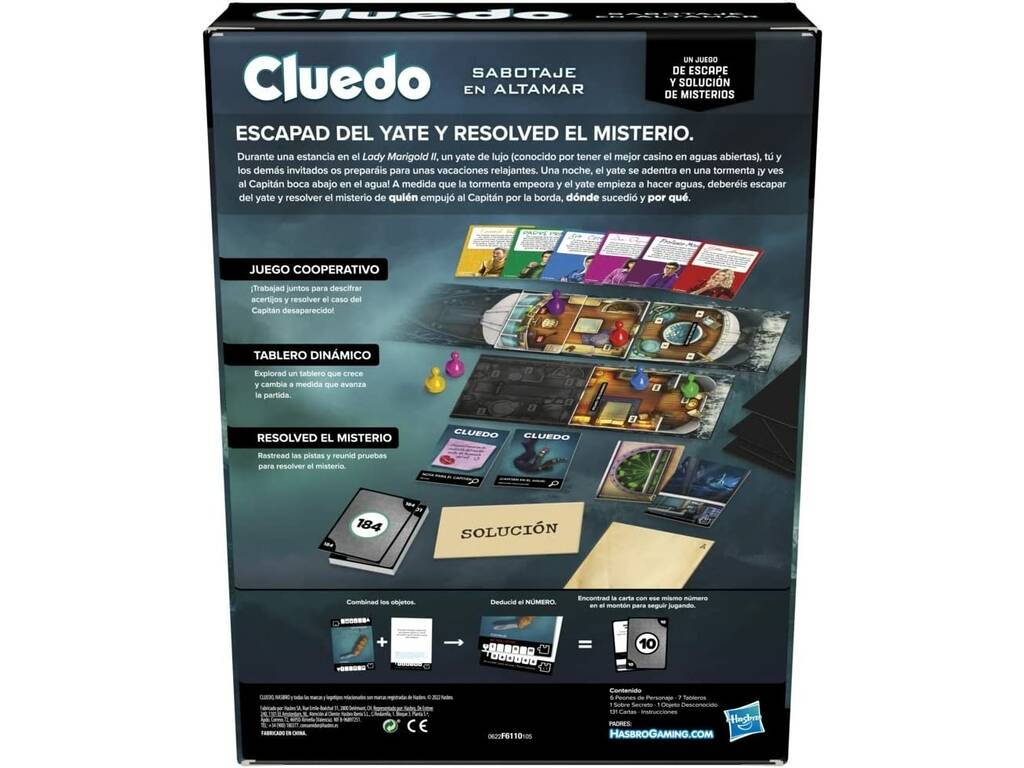 Cluedo Escape Sabotagem no Mar Hasbro F6110