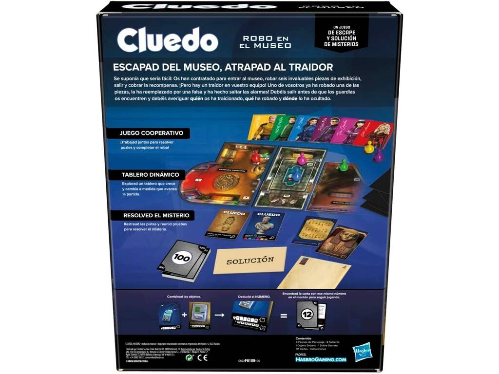 Cluedo Escape Roubo a Museu Hasbro F6109