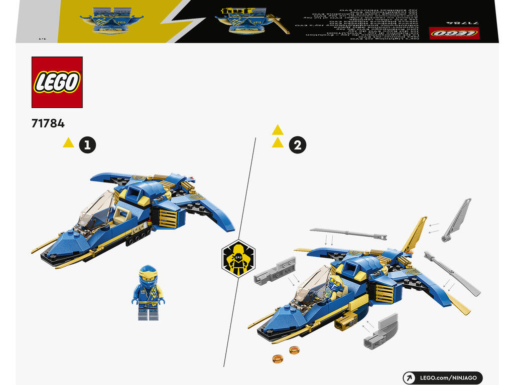 Lego Ninjago Evo Jay Lightning Jet 71784