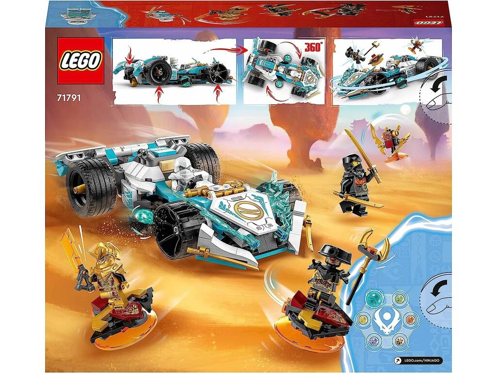 Lego Ninjago Zane Dragon Power Deportivo de Competición Spinjitzu 71791