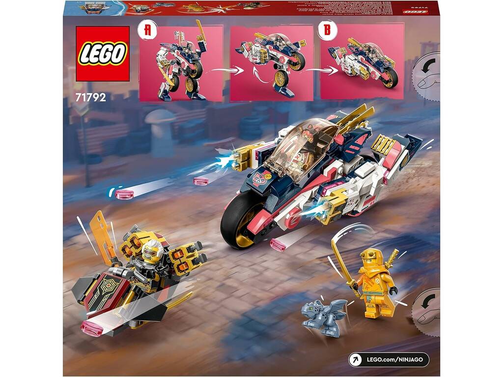Lego Ninjago Moto de Carreras Transformable en Meca de Sora 71792