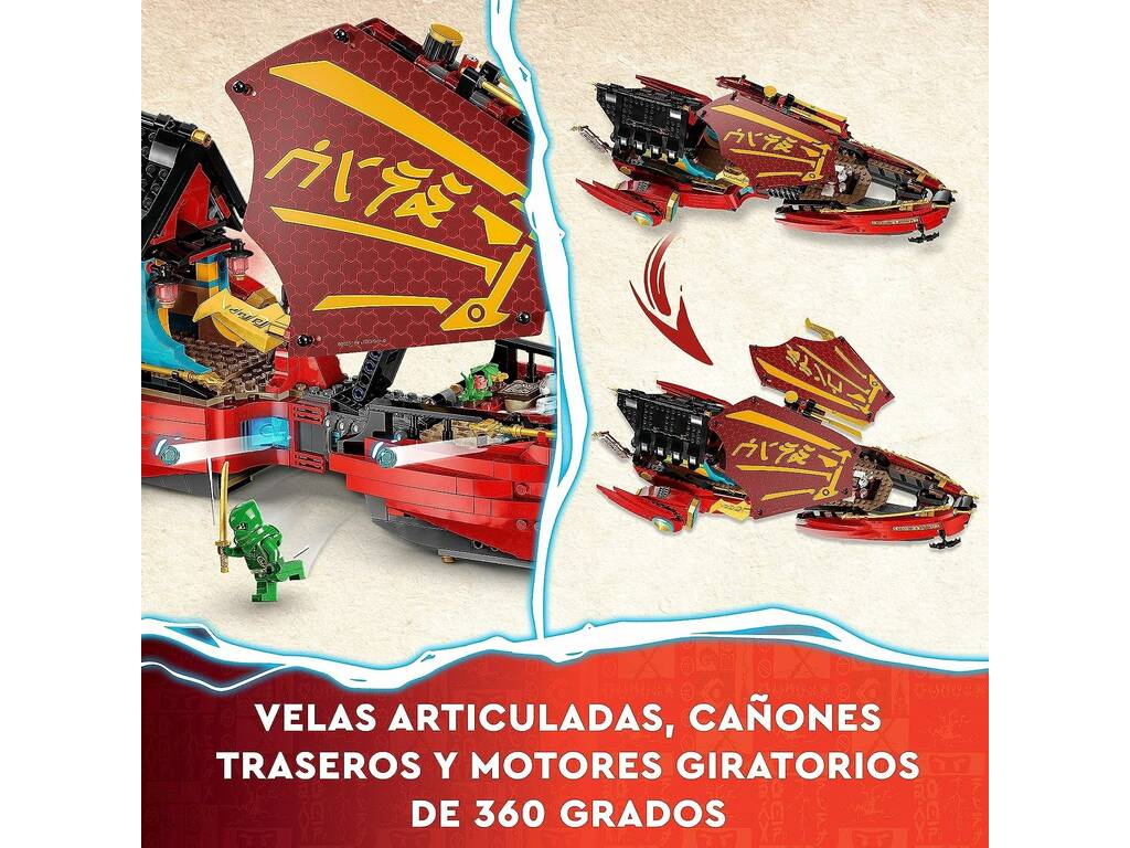 Lego Ninjago Nave d'assalto Ninja Corsa contro il tempo 71797
