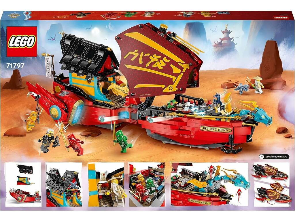 Lego Ninjago Nave d'assalto Ninja Corsa contro il tempo 71797