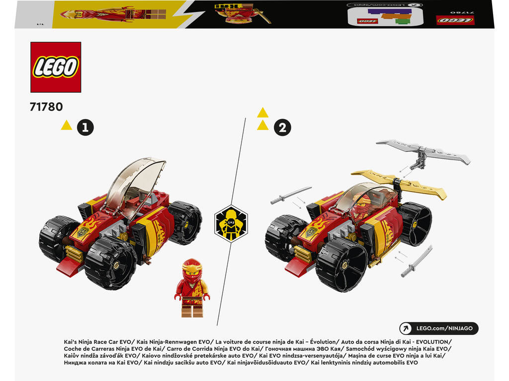 Lego Ninjago Auto da corsa Ninja Evo di Kai 71780