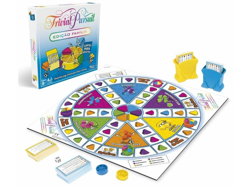 Trivial Pursuit Edition Familiale en Portugais Hasbro E1921190