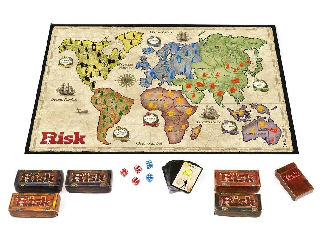 Jeu de Société Risk en Portugais Hasbro B7404190