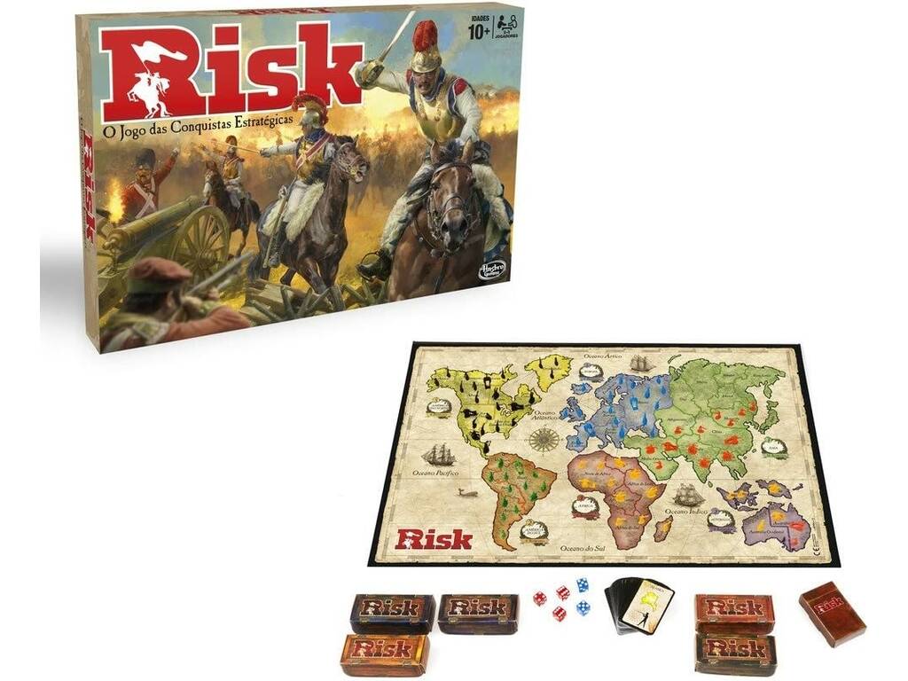 Jeu de Société Risk en Portugais Hasbro B7404190