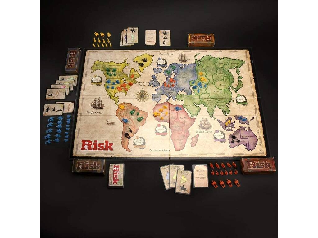 Jeu de Société Risk en Portugais Hasbro B7404190