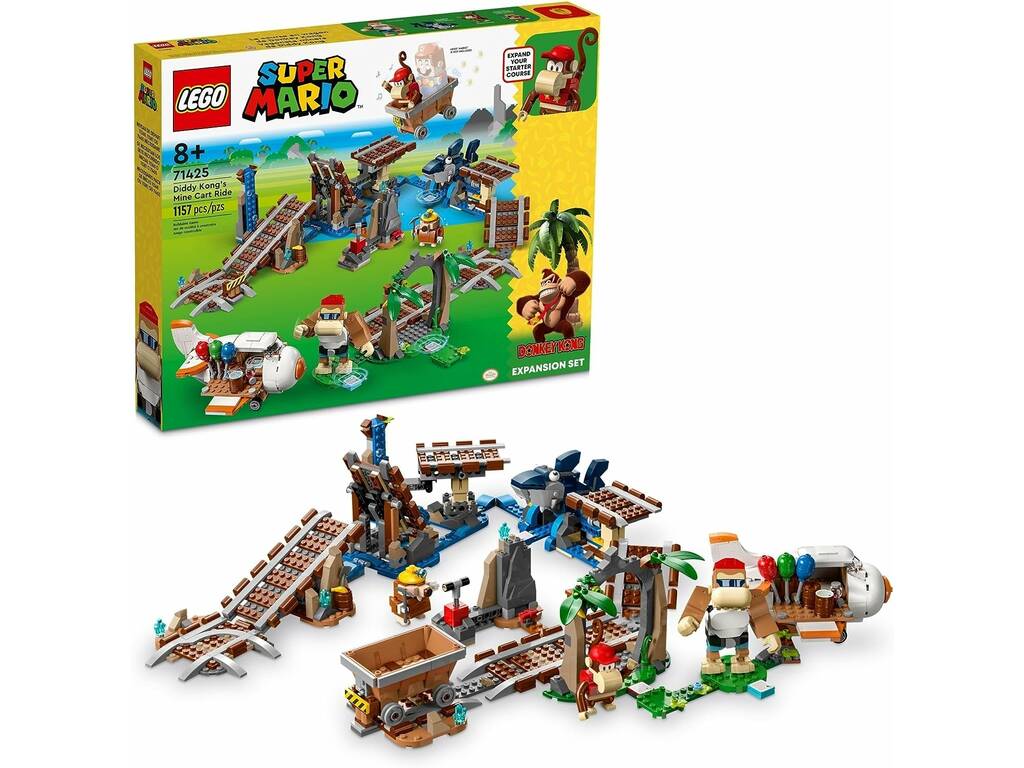 Lego Super Mario Set di espansione: Vagone minerario di Diddy Kong 71425