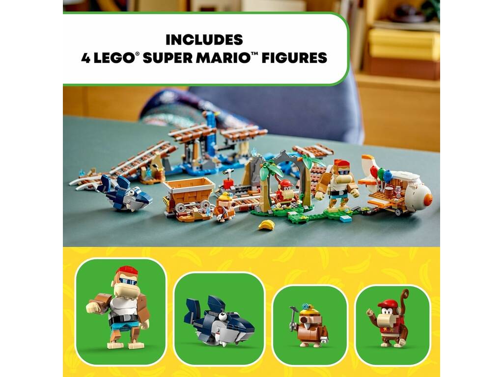 Lego Super Mario Set di espansione: Vagone minerario di Diddy Kong 71425