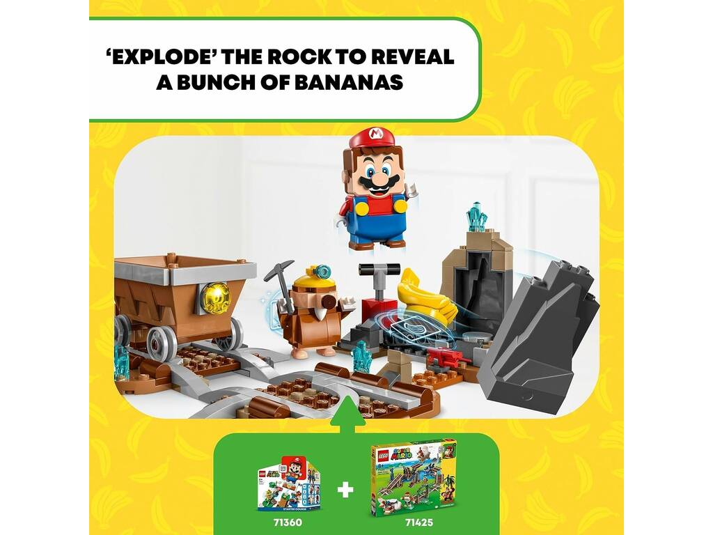 Lego Super Mario Set di espansione: Vagone minerario di Diddy Kong 71425