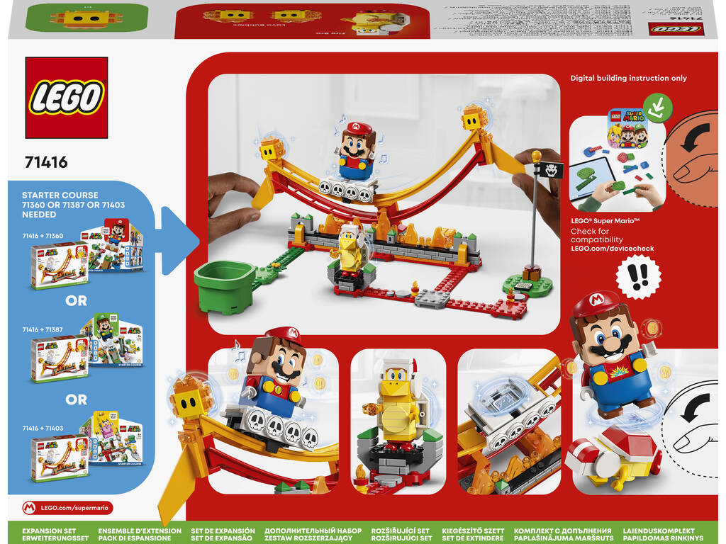 Lego Super Mario Set d'Espansione Grande Onda di Lava 71416