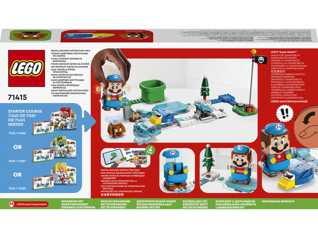 Lego Super Mario Starter Pack : Costume de Mario Glace et Monde Gelé 71415