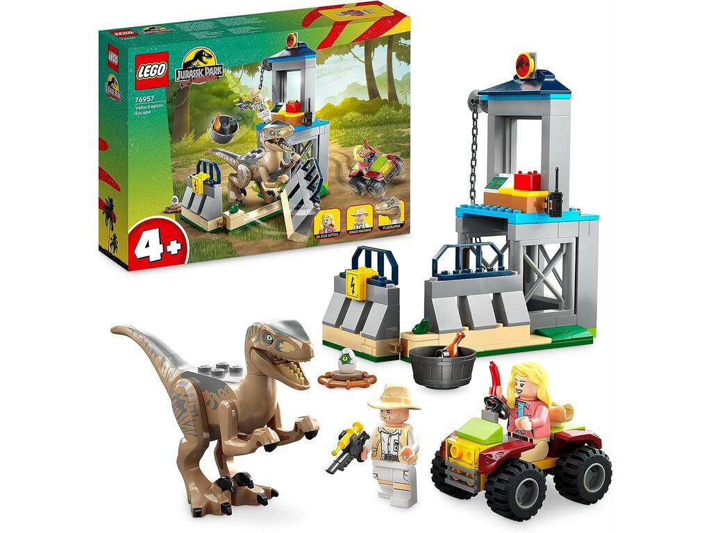 Lego Jurassic World Fuga del Velociraptor 76957