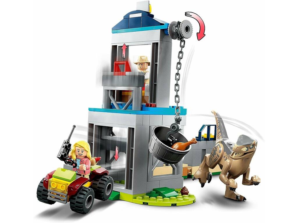 Lego Jurassic World Fuga del Velociraptor 76957