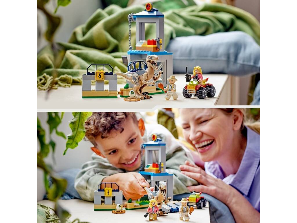 Lego Jurassic World Fuga del Velociraptor 76957
