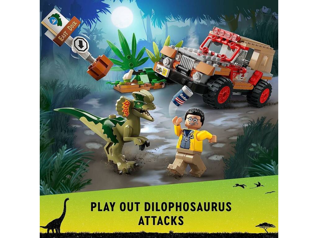 Lego Jurassic Park Dilophosaurus Ambush 76958