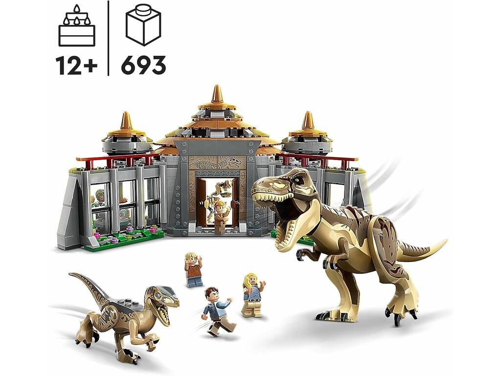 Lego Jurassic World Visitor Centre T-Rex et Raptor Attack 76961