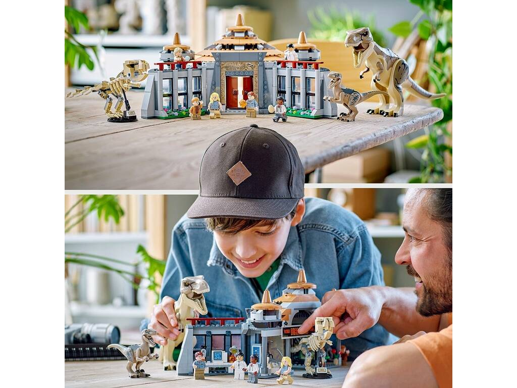 Lego Jurassic World Visitor Centre T-Rex et Raptor Attack 76961