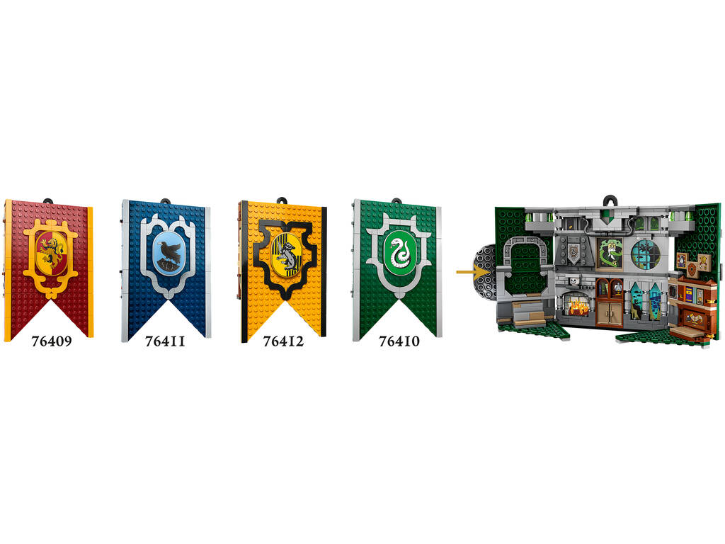 Lego Harry Potter Standard della Casa Serpeverde 76410