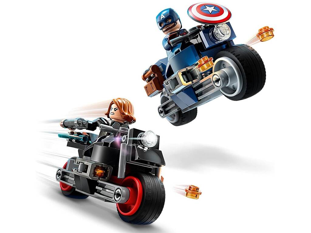 Lego Marvel Moto della Vedova Nera e di Capitan America 76260
