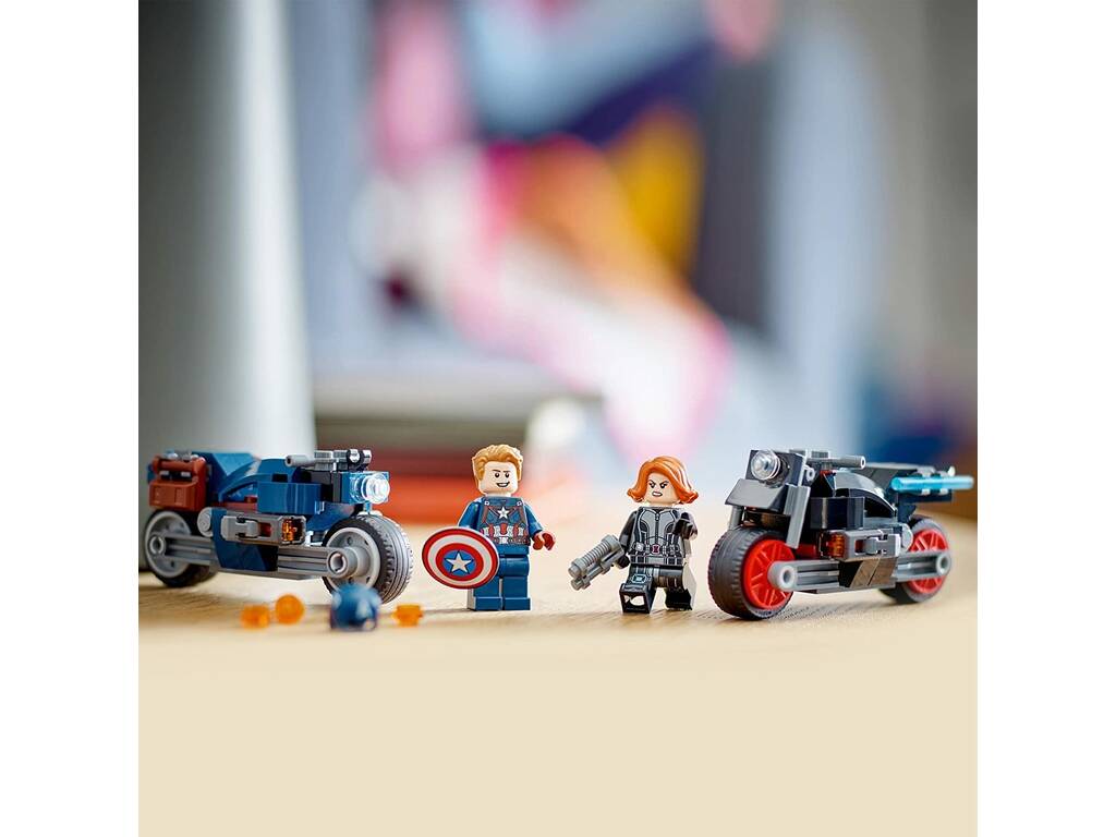 Lego Marvel Moto della Vedova Nera e di Capitan America 76260