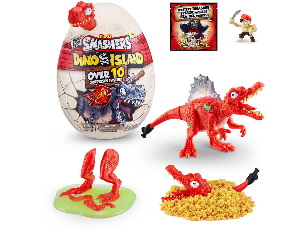 Smashers Dino Island Uovo a sorpresa Bizak 62367486