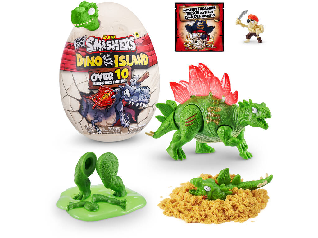 Smashers Dino Island Uovo a sorpresa Bizak 62367486