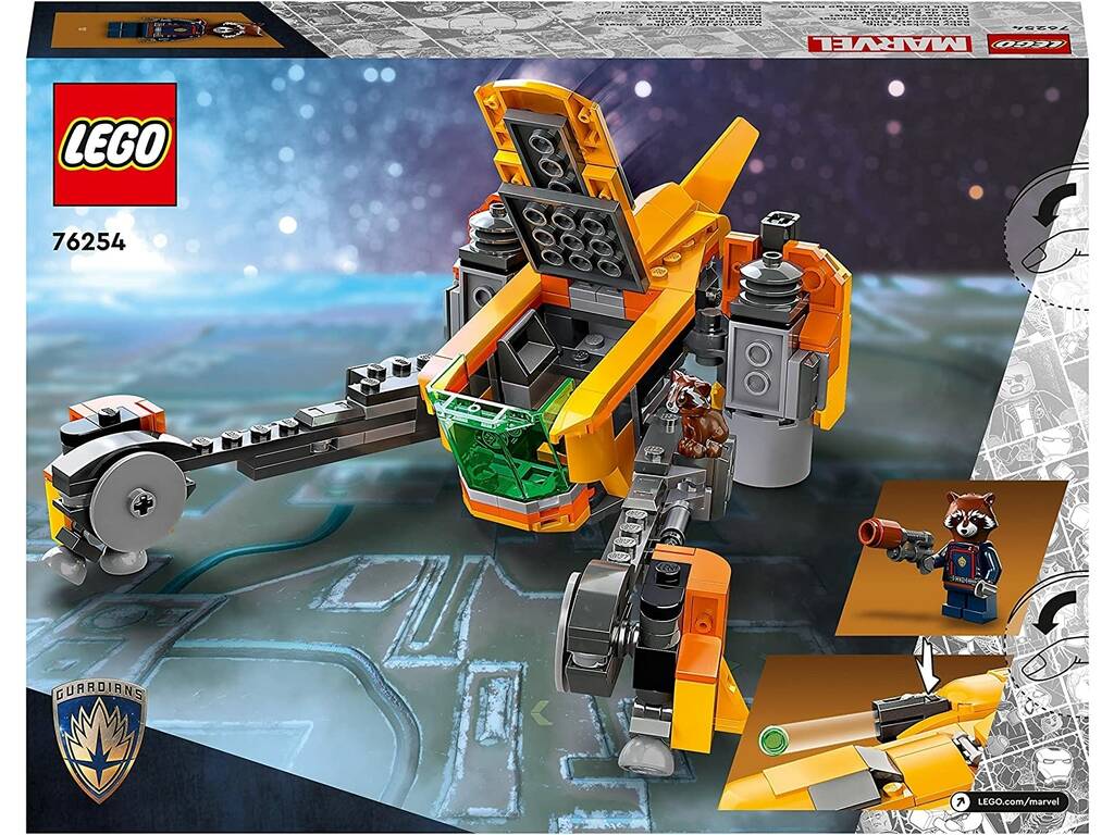 Lego Marvel Guardians of the Galaxy Volume 3 Baby Rocket Ship 76254