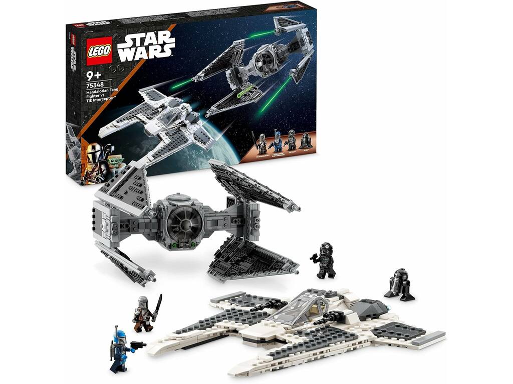 Lego Star Wars Caccia Zanna Mandaloriano vs. Intercettore TIE 75348