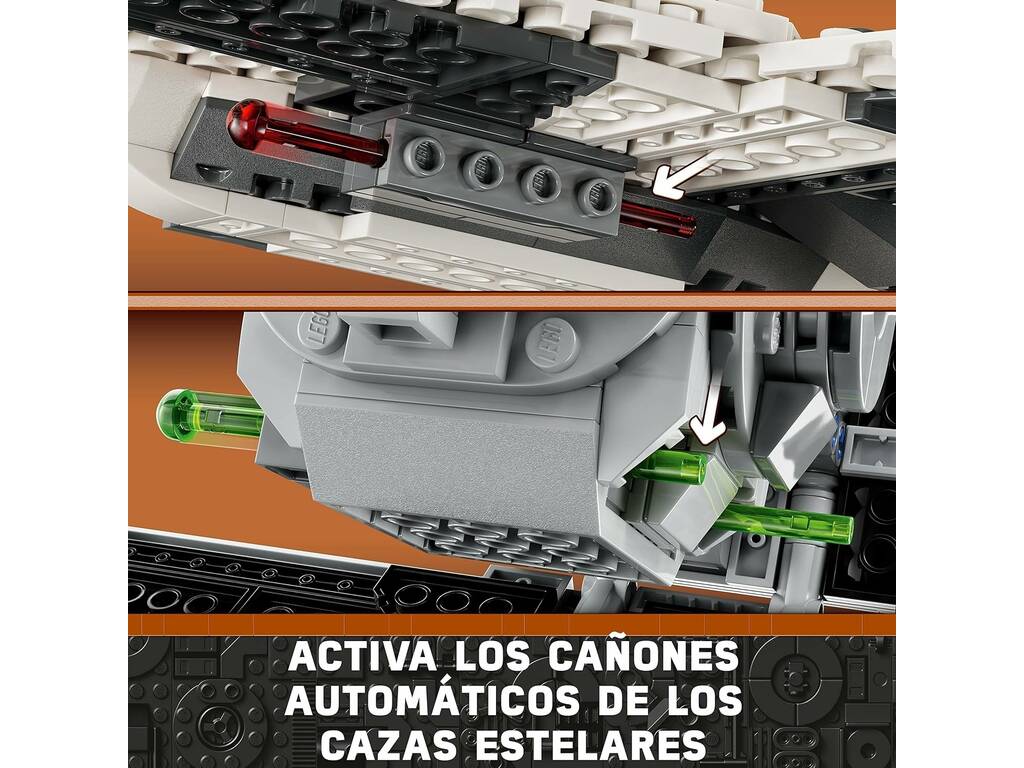 Lego Star Wars Caccia Zanna Mandaloriano vs. Intercettore TIE 75348