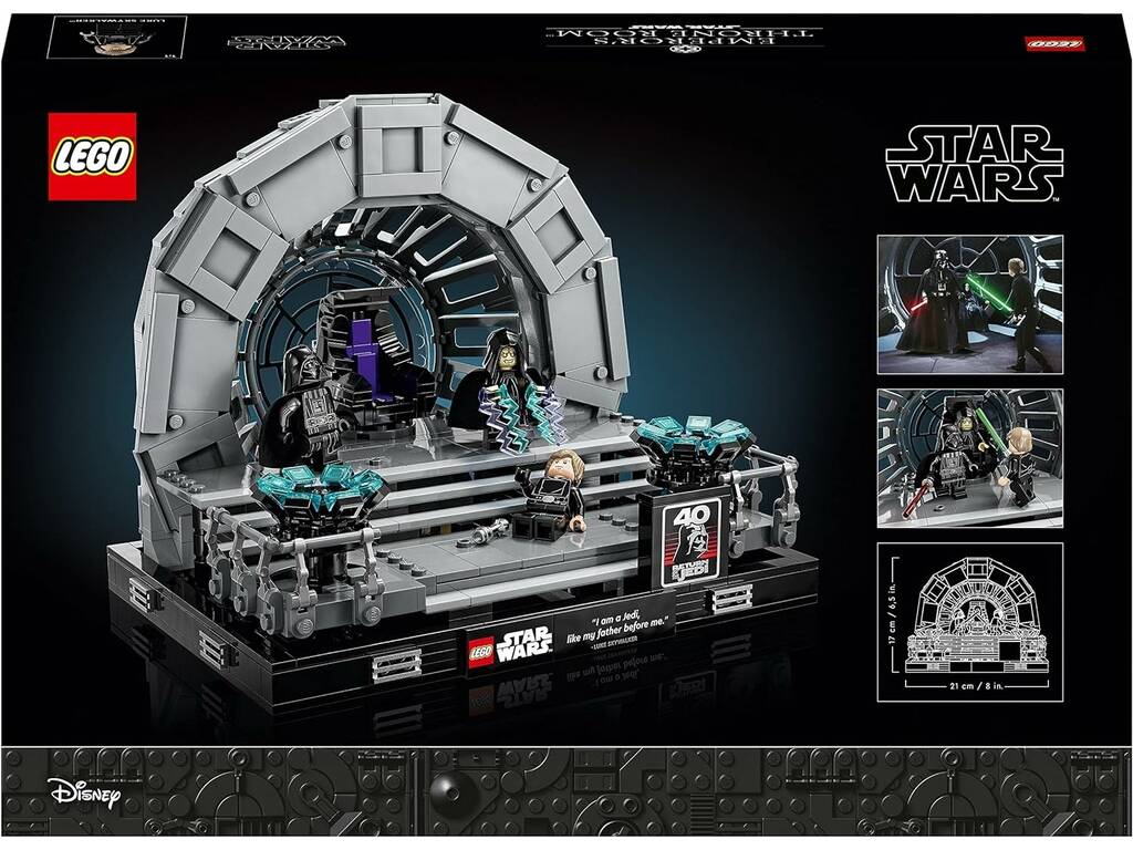 Diorama Lego Star Wars : Salle du Trône de l'Empereur 75352