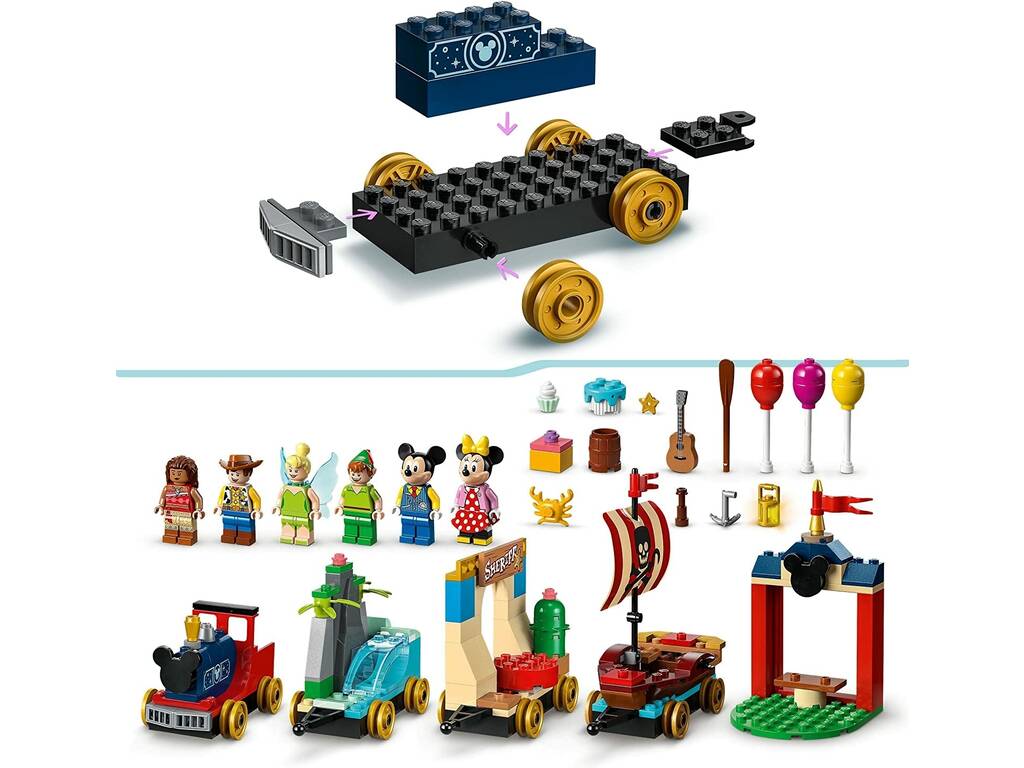 Lego Disney Tren Homenaje a Disney 43212