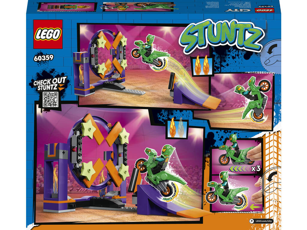 Lego City Stuntz Sfida acrobatica con rampa e anello 60359
