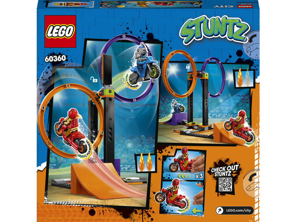 Anneaux rotatifs Lego City Stuntz Acrobatic Challenge 60360