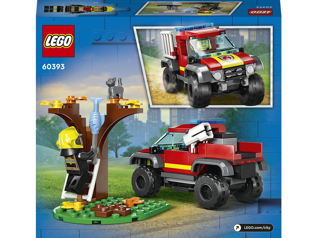 Lego City Fire Truck Fire Truck Rescue 4x4 60393