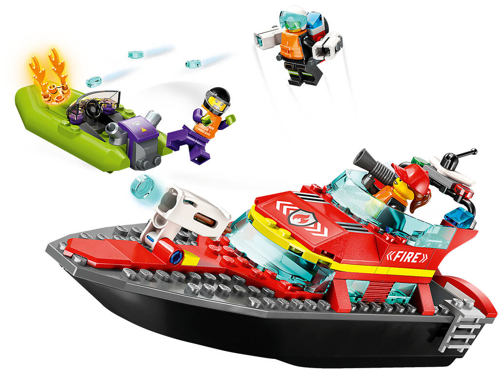 Lego City Fire Bateau de sauvetage 60373