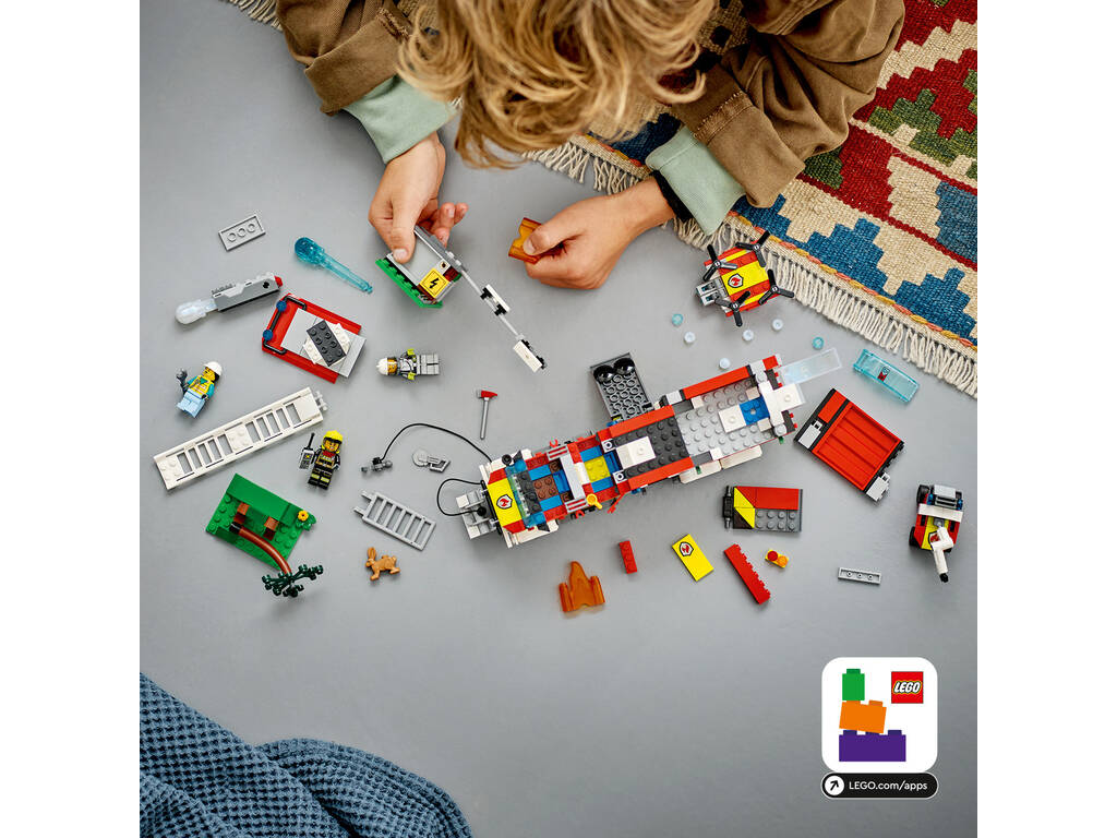 Lego City Fire Unidade Móvel de Controlo de Incêndios 60374