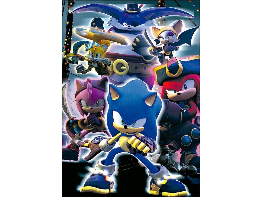Puzzle 300 Sonic Neon Fluorescente Educa 19630
