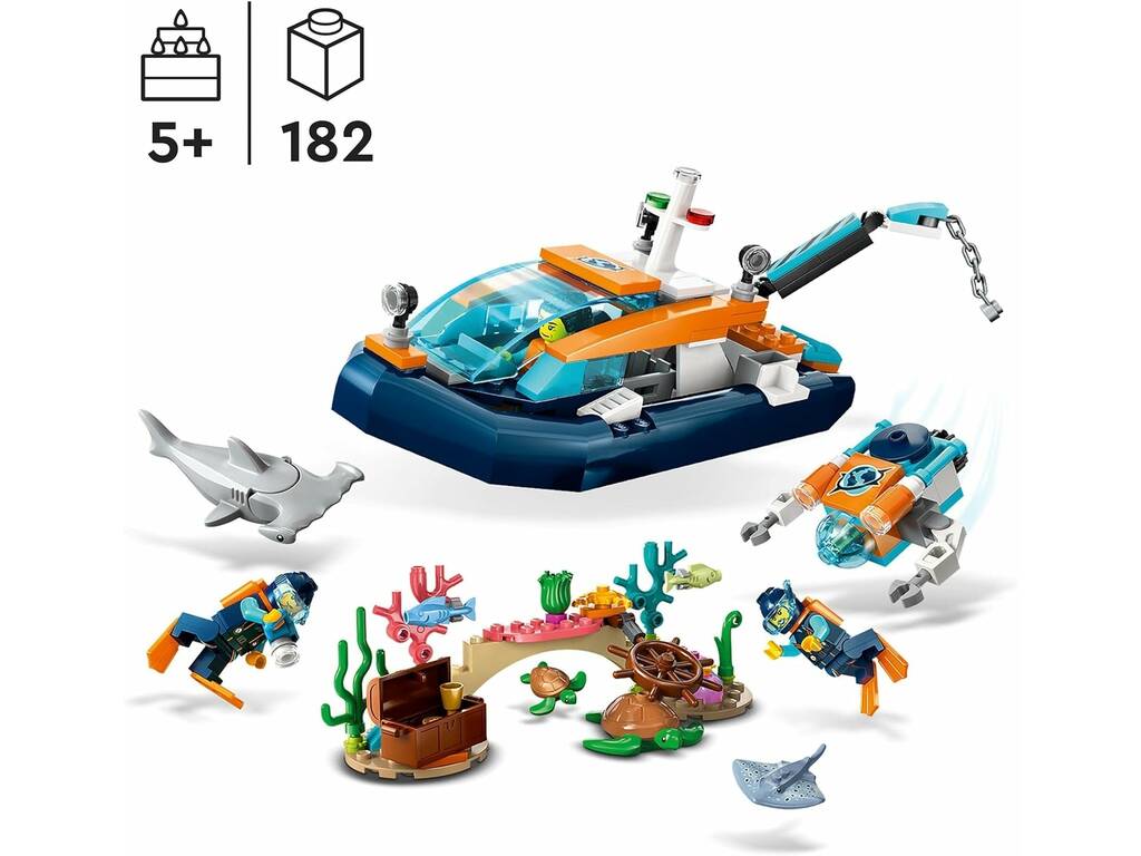 Lego City Barca da esplorazione subacquea 60377