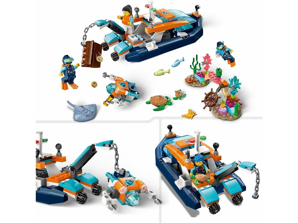 Lego City Barca da esplorazione subacquea 60377