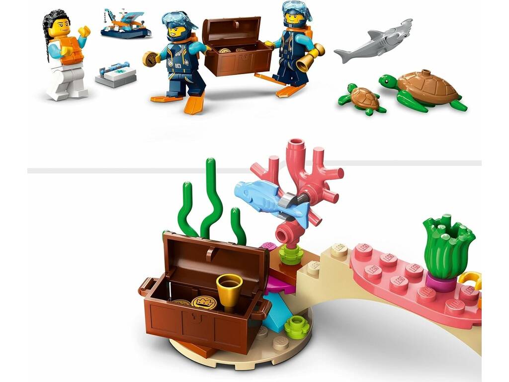 Lego City Barca da esplorazione subacquea 60377