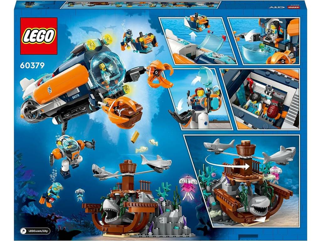 Lego City Submarino de Exploración de las Profundidades 60379