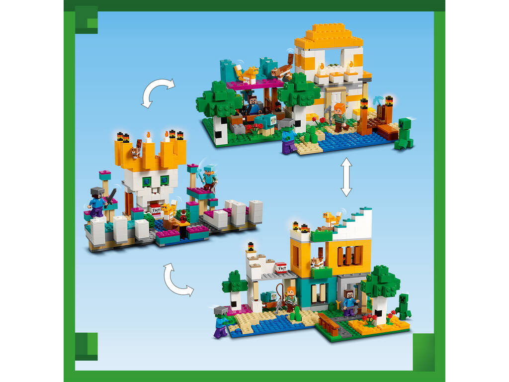 Lego Minecraft Scatola Modulare 4.0 2 in 1 21249
