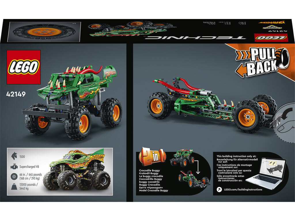 Lego Technic Monster Jam Dragon 42149