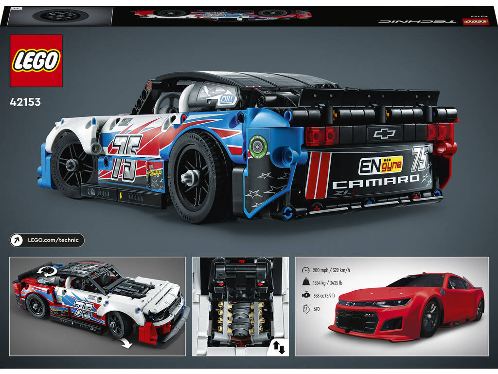 Lego Technic Nascar Next Gen Chevrolet Camaro ZL1 42153