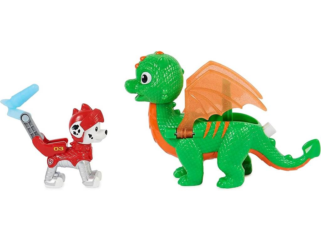 Patrulla Canina Rescue Knights Figura Marshall con Dragón Jade Spin Master 6063593