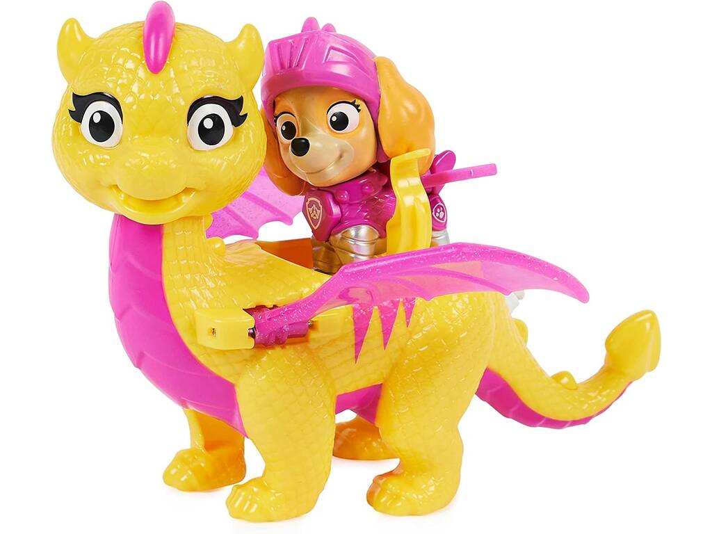 Patrulla Canina Rescue Knights Figura Skye con Dragón Scorch Spin Master 6063594