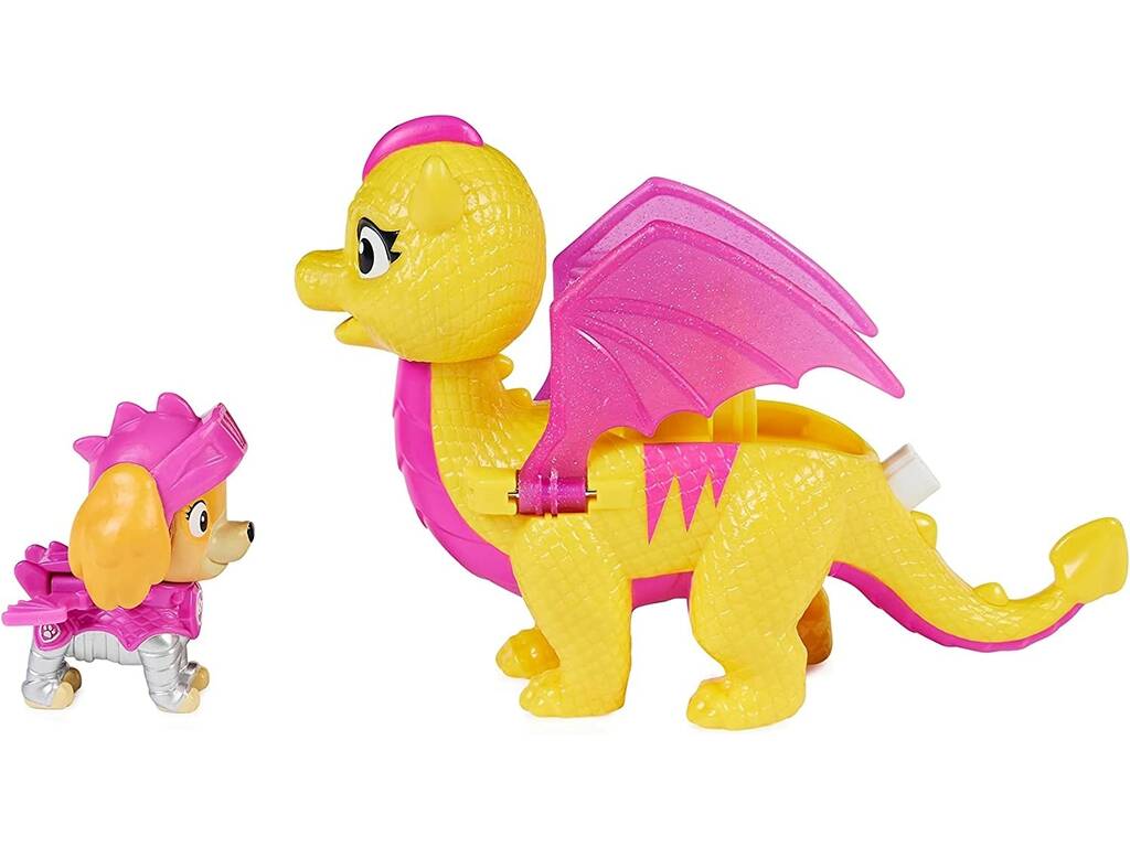 Patrulla Canina Rescue Knights Figura Skye con Dragón Scorch Spin Master 6063594